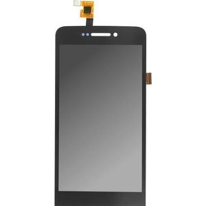 OEM Wiko Wax LCD + Touchscreen Zwart (Wiko Wax), Onderdelen voor mobiele apparaten, Zwart