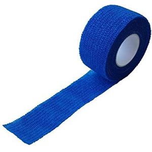 2 x vingerverband/vingerpleisters, waterbestendig, zelfklevend, elastisch, latexvrij, 2,5 cm x 5 m, hierbij medisch blauw, 2 stuks