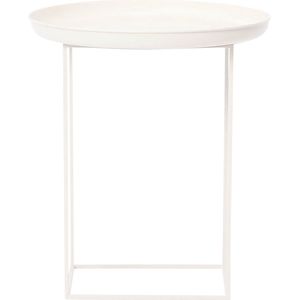 Norr11 Duke Side Table - Bijzettafel - Ø45 x H52 cm - Gebroken wit