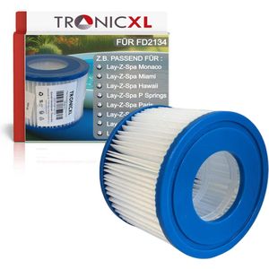 TronicXL Pool Filter geschikt voor Bestway TYP VI Gr vi - filterpatronen geschikt voor Lay-Z-Spa Miami Vegas Monaco BW58323 58239-6 Whirlpool reserveonderdeel vervangingsfilters 60311 58323 (1 stuk)