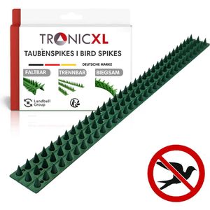 TronicXL 20x 50cm Dieren afweer spikes groen vogel afweer voor schutting hek