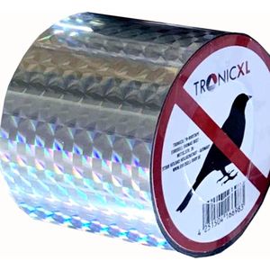TronicXL Premium vogelbeschermingsband, vogel, vogelafstotend, band, afschrikking, reflecterend, dubbelzijdig vogelafweer, tape, duiven, kraaien, raven, afschrikking, vogelverschrikking, vogelverschrikker
