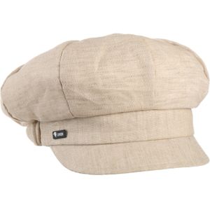 Lipodo Classic Newsboy Pet Dames - Made in Italy baker boy cap visor muts met klep voor Lente/Zomer - One Size beige