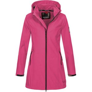 Alessandro Salvarini Softshelljacke "Alessia", lang mit abnehmbarer Kapuze