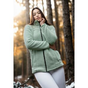 Arctic Seven - Sherpa Fleecejas - Dusty Mint - Dames - Warme Outdoorjas met Rits