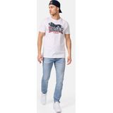 Lonsdale T-Shirt Loscoe T-Shirt normale Passform Doppelpack White Navy