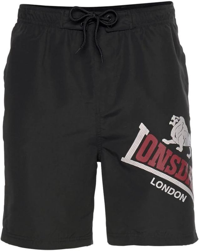 Lonsdale - Atlow Pants - Korte Broek - Zwart - Synthetisch