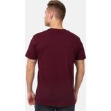 Lonsdale T-Shirt Langsett T-Shirt normale Passform Vintage Oxblood