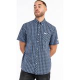 Lonsdale London - Brixworth - T-shirt - Blauw - Katoen/Polyester - Geruit