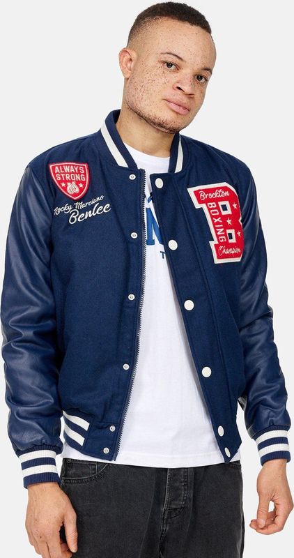 BENLEE - Collegejack - Zwart - Gemengde Stof