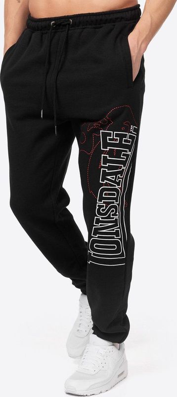 Lonsdale - DARTFORD - Sportbroek - Zwart - Katoen - Elastische Taille
