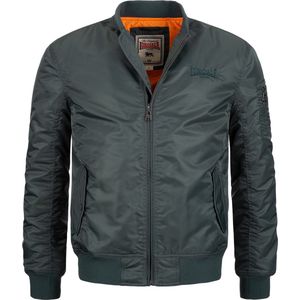 Herenjack - Slimfit - Bomberjack - Zwart - Polyester - Met Rits en Drukknoopzakken