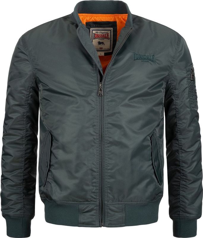 Herenjack - Slimfit - Bomberjack - Zwart - Polyester - Met Rits en Drukknoopzakken