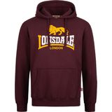 Lonsdale London - Sweatshirt - Bordeauxrood - Katoen/Polyester - Capuchon