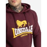 Lonsdale London - Sweatshirt - Bordeauxrood - Katoen/Polyester - Capuchon
