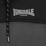 Lonsdale - 116051 - Gewatteerde Jas - Zwart - 100% Polyester, Capuchon met Teddyvoering