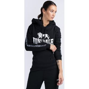 Lonsdale Damen Hoodie Dihewyd Kapuzensweatshirt Black
