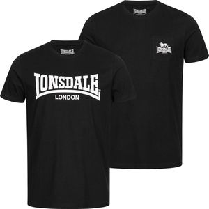 Lonsdale - Sussex - T-shirt - 2 Eenheden - 100% Gekamd Katoen
