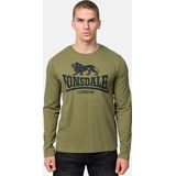 Lonsdale Herren Langarmshirt normale Passform Doppelpack AYRSHIRE