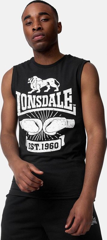 Lonsdale - Cleator - Tanktop - Zwart - Schmale Passform