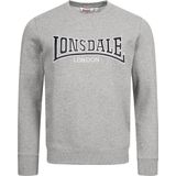 Lonsdale Sweatshirt Berger Lp181 Rundhals Sweatshirt schmale Passform Marl Grey