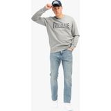 Lonsdale Sweatshirt Berger Lp181 Rundhals Sweatshirt schmale Passform Marl Grey