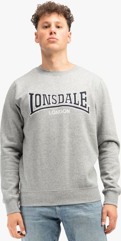 Lonsdale Sweatshirt Berger Lp181 Rundhals Sweatshirt schmale Passform Marl Grey