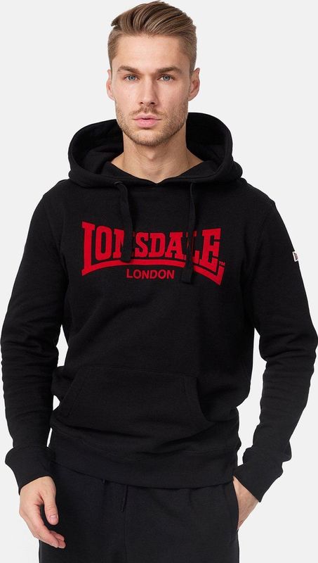 Lonsdale - Hoodie Hooded One Tone - Kapuzensweatshirt - Zwart - Schmale Passform