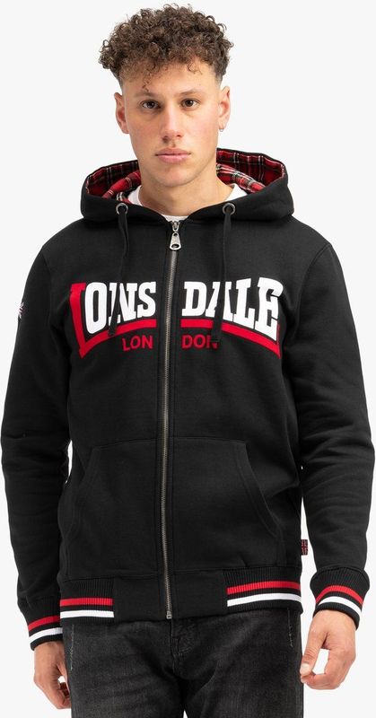 Lonsdale - Nateby - Vest met Capuchon - Zwart