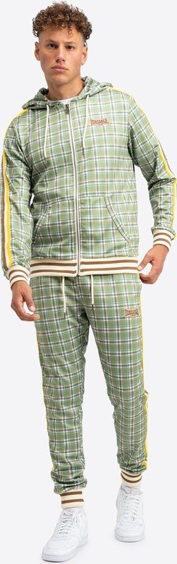 Lonsdale - Littlestone - Trainingspak - Groen/Geel/Ecru - Comfortabel Materiaal