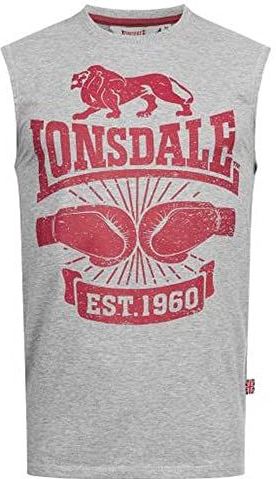 Lonsdale Heren mouwloos T-shirt slim fit CLEATOR
