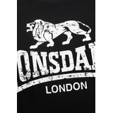 Lonsdale Heren Silverhill T-shirt, zwart/wit, 3XL