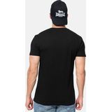Lonsdale Heren Silverhill T-shirt, zwart/wit, 3XL