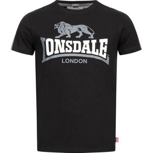 Lonsdale T-Shirt Bulverhythe T-Shirt schmale Passform Black White Grey