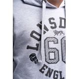 Lonsdale - Mamhead - Hoodie - Gemeleerd Grijs/Zwart