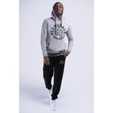 Lonsdale - Mamhead - Hoodie - Gemeleerd Grijs/Zwart