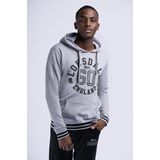 Lonsdale - Mamhead - Hoodie - Gemeleerd Grijs/Zwart