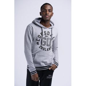 Lonsdale - Mamhead - Hoodie - Gemeleerd Grijs/Zwart