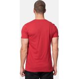 Lonsdale - Silverhill - T-shirt - Dark Red/Navy - Normale Passform