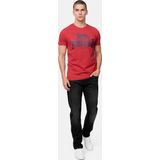 Lonsdale - Silverhill - T-shirt - Dark Red/Navy - Normale Passform