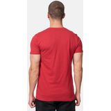 Lonsdale - Silverhill - T-shirt - Dark Red/Navy - Normale Passform