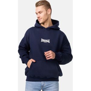Lonsdale Achow Sweatshirt met capuchon voor heren, Navy/ecru, XL