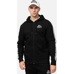 Lonsdale London - BALNAKEIL - Vest met Capuchon - Zwart/Wit - Katoen/Polyester