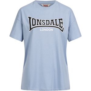 Lonsdale - Ousdale - T-shirt - Pastel Blue/Black/White - Oversize
