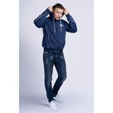 Lonsdale - Achavanich - Trainingsjacke - Dark Navy/White - Met Kapuze