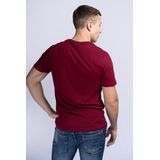 Lonsdale - Staxigoe - T-shirt - Oxblood/wit