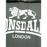 Lonsdale - Sherborne - Hoodie - Groen/Wit - Normale Passform
