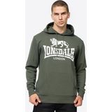 Lonsdale - Sherborne - Hoodie - Groen/Wit - Normale Passform