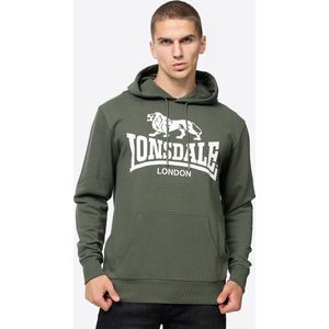 Lonsdale - Sherborne - Hoodie - Groen/Wit - Normale Passform