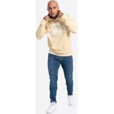 Lonsdale Hoodie Sherborne Kapuzensweatshirt normale Passform Beige/White
